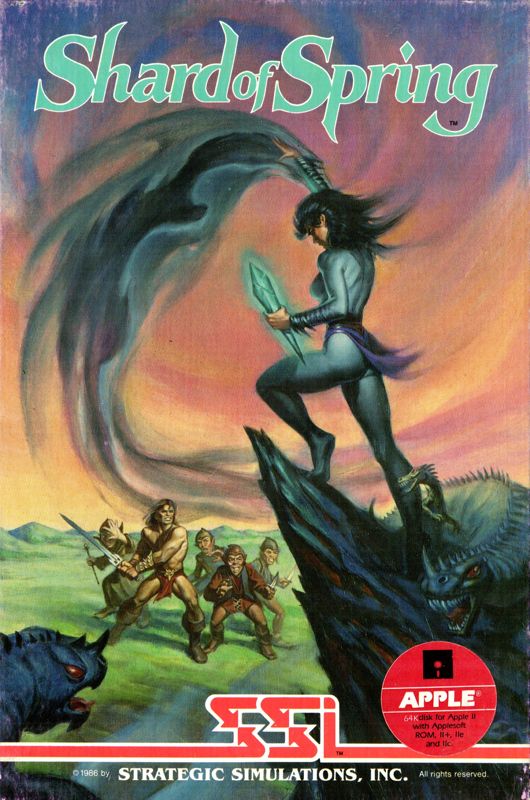 Shard of Spring box art for Commodore 64